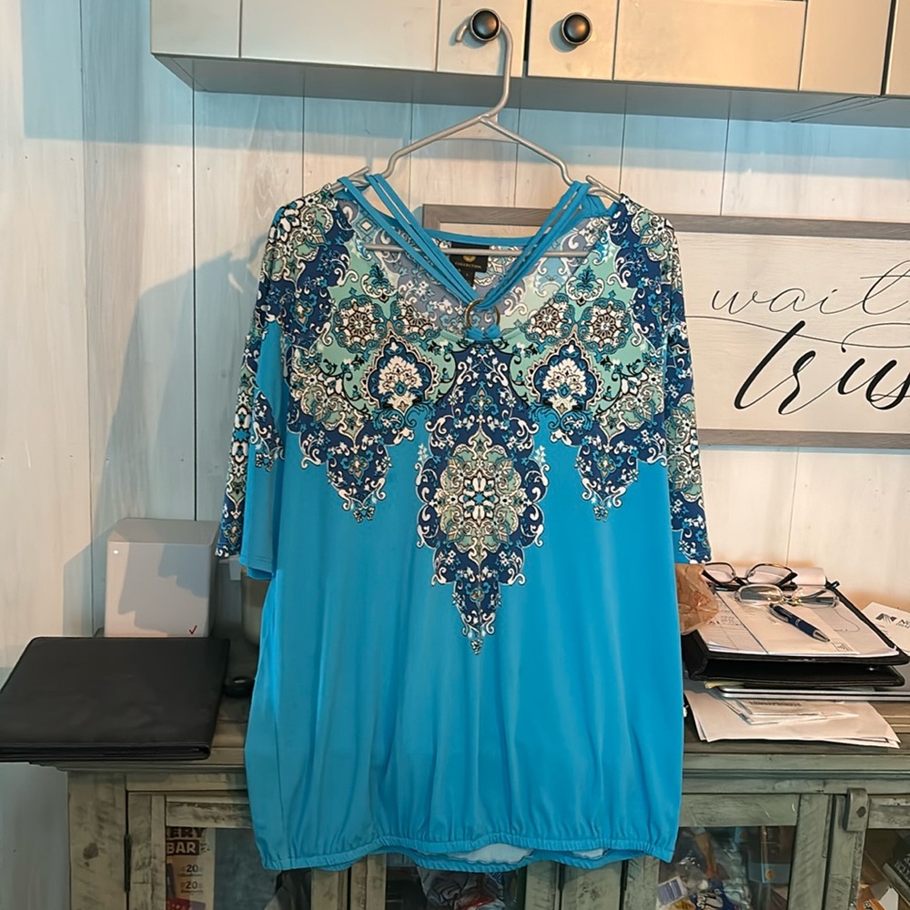 JM Collection Top Blouse Size Large